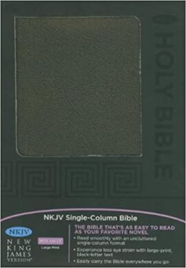 NKJV Single-Column Bible Bonded Leather