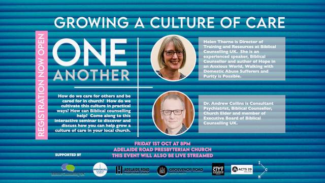 Equipped to Care for One Another: Growing a Culture of Care Event 1st October 2021