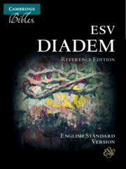 ESV Diadem Reference Edition, Brown Calf Split Leather, Red-letter Text