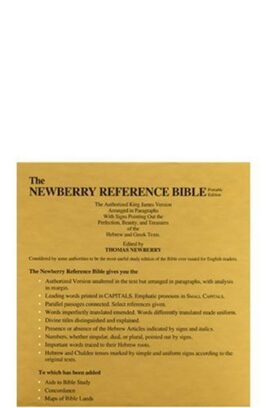 The Newberry Reference Bible Deluxe Bonded Leather (Used Copy)