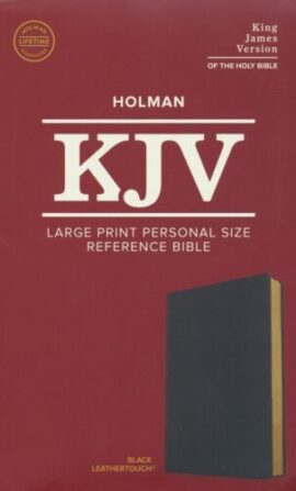KJV Large Print Personal Size Reference Bible, Black Leathertouch, Red Letter, Pure Cambridge Text, Presentation Page, Cross-References, Full-Color Maps, Easy-to-Read Bible MCM Type