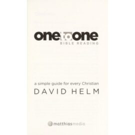 One-to-one Bible Reading