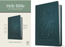 NLT Thinline Reference Holy Bible (Red Letter, LeatherLike, Earthen Teal Blue): Includes Free Access to the Filament Bible App Delivering Study Notes, Devotionals, Worship Music, and Video