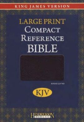 KJV Compact Large Print Reference Bible, Bonded Leather, Burgundy