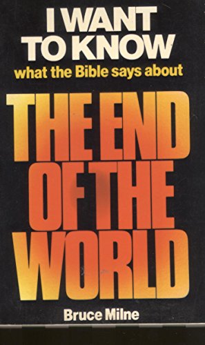 The End of the World (Kingsway Bible teaching series)Used Copy