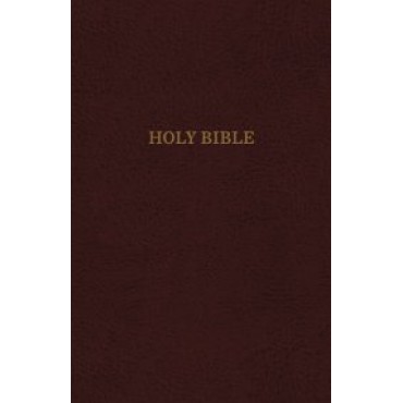 KJV, Reference Bible, Center-Column Giant Print, Leather-Look, Burgundy, Red Letter, Comfort Print: Holy Bible, King James Version