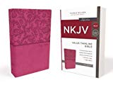 NKJV, Value Thinline Bible, Leathersoft, Pink, Red Letter, Comfort Print: Holy Bible, New King James Version