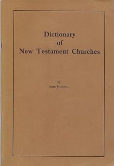 Dictionary of New Testament Churches (Used Copy)