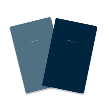 BIBLE STUDY & SERMON NOTES JOURNALS (PACK OF 2)
