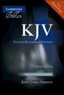 KJV Pocket Reference Bible, Burgundy Imitation Leather with Flap Fastener, Red-letter Text, KJ242:XR Burgundy Imitation Leather, with Flap Fastener
