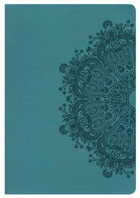NKJV Giant Print Ref Bible Teal LeatherTouch