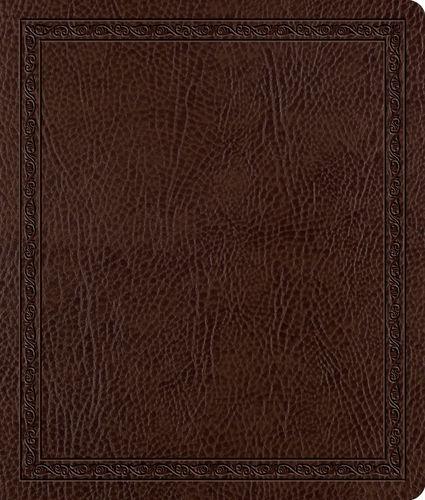ESV Journaling Bible  Bonded Leather, Mocha, Threshold Design