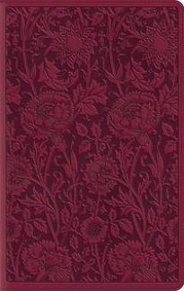 ESV Large Print Compact Bible, Trutone Berry Floral