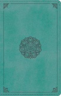 ESV Single Column Thinline Bible: TruTone®, Turquoise, Emblem Design