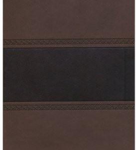 NKJV Large Print UltraThin Reference Bible, Brown and Chocolate