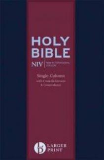 Black Larger Print Single-Column Bible