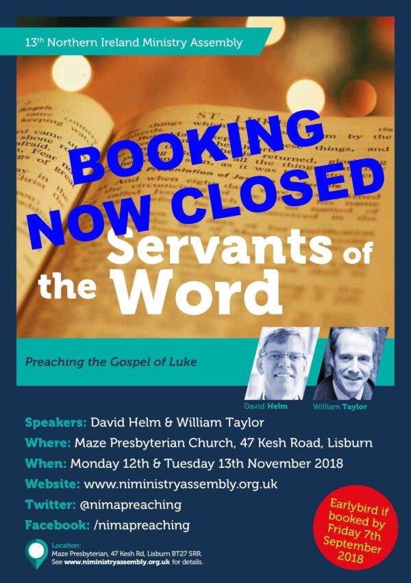 NIMA: Servants of the Word (12th-13th November 2018)