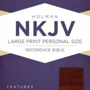 NKJV Brown Imitation Leather Large Print Personal Size
