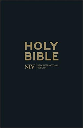 NIV Thinline Black Leather Bible (New International Version)
